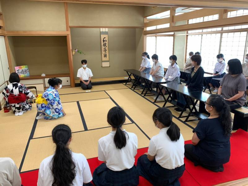 🎐夏の学校見学会にて「浴衣茶会」を開催しました